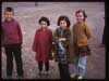 Four young Turks along Bosporus in Istanbul suburb - Click to see detail of this image